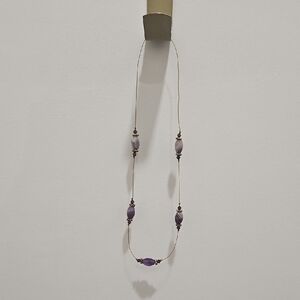 Elegant Purple Amethyst Beaded Necklace